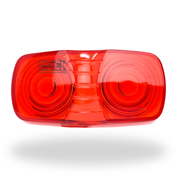 57840 Red Rectangle Bullseye Lens 2 x 4 Rite Hite