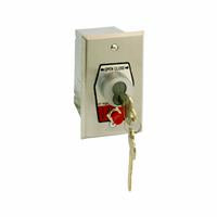 HBFS-BC NEMA 1 Interior OPEN-CLOSE Best Cylinder or Equivalent Key Switch with Stop Button in Single Gang Back Box Flush Mount OPEN-CLOSE with Center Return Key Switch with Stop Button, Best Cylinder or Equivalent, Stainless Steel Faceplate, Faceplate: H= 4-1/2"", W=2-3/4"", Back Box: H=4"", W=2"", D=.Â .Â .